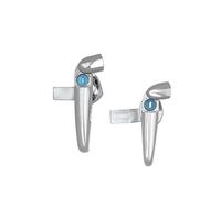 Set di 2 serrature for scatole di distribuzione in lega di zinco, copriporta, interruttore, serratura for armadi elettrici(2pcs-Aluminium-308-2)