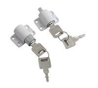 Set Di 2 Serrature Per Porte Scorrevoli Da Patio Con Chiavistello Di Sicurezza