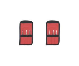 Set di 2 set di 3 punzoni per cerniera con scalpello a freddo con borsa per la rimozione dei perni della porta
