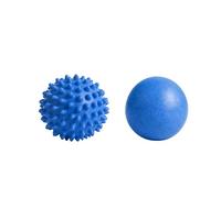 Set di 2 sfere massaggianti Lacrosse e Spiky da 6,1 cm e 7 cm, massaggio profondo dei tessuti trigger point per il rilascio miofasciale, sollievo dalla fascite plantare, recupero muscolare, yoga