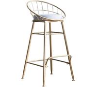 Set di 2 sgabelli da bar con schienale alto, grigi, altezza fissa 85/95 cm, con cuscini spessi, ideali per cucina, colazione e sala da pranzo.