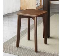 Set di 2 sgabelli da bar in legno con cuscino morbido, impilabili, sedie da fattoria per cucina, isola/bar, sgabelli da pranzo moderni e senza schienale, 31 x 31 x 45 cm