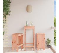 Set di 2 sgabelli da bar in legno massiccio Douglasie non trattato, 75 cm, altezza seduta 40 x 36 x 75 cm, per giardino, terrazza e balcone, sedie da giardino resistenti per rilassarsi