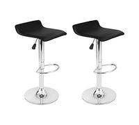 Set di 2 sgabelli da bar neri EDDY