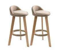 Set di 2 sgabelli da bar regolabili in altezza con tappetini antiscivolo per ristoranti e casa, design elegante color cachi, perfetto per cucina e sala da pranzo