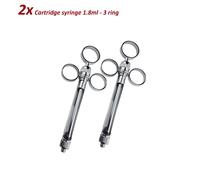 Set di 2 Siringhe Dentali Cartridge 1.8ml - 3 rings self aspirating syringes