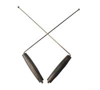 Set di 2 sonde in rame puro al 99% con comode maniglie in legno per divinazione, caccia e localizzazione di minerali o fonti d'acqua (1 pz)