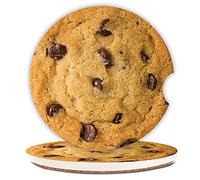 Set di 2 sottobicchieri per auto con chip di cioccolato per donne/uomini, design divertente per mantenere i portabicchieri puliti e asciutti, portabicchieri per auto con una tacca a dito 6,5 cm