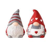 Set di 2 spargisale e pepe in ceramica, decorazione per la cucina (Babbo Natale)