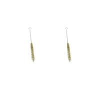 Set di 2 spazzole per tubi, piccole, con manico lungo, per pulizia auto, diametro 10 mm