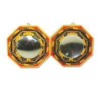 Set di 2 specchietti cinesi Feng Shui Bagua convessi e concavi da 10,2 cm