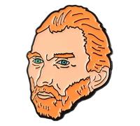 Set di 2 spille artistiche Alice con teschio smaltato, distintivo per amici, Klein, Metallo non prezioso