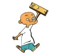 Set di 2 spille artistiche Alice con teschio smaltato, distintivo per amici, Klein, Metallo non prezioso