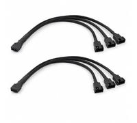 Set di 2 splitter ventilatore PWM, cavo splitter ventilatore a 4 pin, adattatore Y 27 cm, prolunga per CPU e custodia, compatibile con controllo sincronizzato del raffreddamento per computer