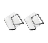 Set di 2 Spugna In Acciaio Inox Scolapiatti Per Lavabo Risparmio Gancio Con Adesivo Posteriore Organizzazione Cucina Strumento Salva Stanza Scaffale