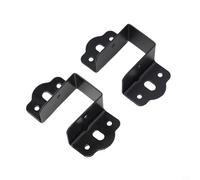 Set di 2 staffe di collegamento per letto a forma di U, in acciaio inox, per supporto centrale e travi di fissaggio sulle strutture del letto (32 mm)