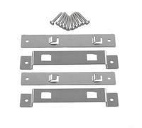 Set di 2 staffe di montaggio in acciaio inox per casetta per uccelli con viti per appendere casette per uccelli in legno su superfici esterne (2 set)