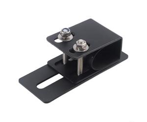 Set di 2 staffe di montaggio per box da tetto per veicoli con spazio per barre portapacchi, larghezza minima 120 mm e larghezza massima di montaggio 183 mm, acciaio al carbonio e guarnizione in gomma