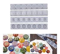 Set di 2 stampi in silicone per 7 chakra, forma in orgonite e resina, per il fai da te, per la resina
