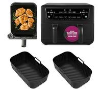 Set di 2 stampi in silicone per Cuisinart XXL da 10,4 l, rivestimento in silicone per muffe e accessori per cucinare, aria friggere, 2 scomparti, adatto per lavastoviglie