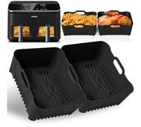 Set di 2 stampi in silicone per friggitrice ad aria calda COSORI 8,5 l, adatti per friggitrice Air Fryer XXL, inserti riutilizzabili antiaderenti, facili da pulire, accessorio perfetto per COSORI
