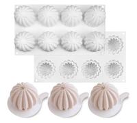 Set di 2 stampi in silicone per piante grasse e cactus, stampi per cioccolato antiaderenti, stampi flessibili per caramelle e
