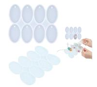 Set di 2 Stampi in Silicone per Uova di Pasqua, 16 Design Diversi, Per Epossidica e DIY, Facili da Usare e Pulire, Perfetti per Decorazioni e Regali Pasquali