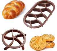 Set di 2 stampi Kaiser per impasto, per pane, panini e dolci (A1)