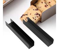 Set di 2 stampi per biscotti al mirtillo rosso, a forma di U, lunghi, multiuso,