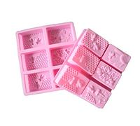Set di 2 stampi rettangolari in silicone a forma di ape 3D per sapone, torte, pasticceria, fai da te