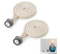 Set di 2 Stoppini di Ricambio per Lampe Berger, Stoppini Catalitici per Lampade a Olio, Bruciatori per Lampe Berger e Diffusori per Aromaterapia Domestica per Migliorare la Qualità dell'Aria, 1,8 cm