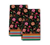Set di 2 strofinacci e strofinacci da cucina con motivi floreali messicani, decorazioni per la cucina messicana, strofinacci morbidi e assorbenti con motivi floreali, per asciugare le mani, per cucin