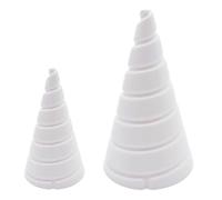 Set di 2 strumenti per avvolgimento di bobine di filo con design a cono Fibonacci per progetti in filo di rame in giardinaggio ed aree elettriche con struttura in PP di lunga durata (piccola e grande)