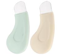 Set di 2 strumenti per la rimozione dei punti neri, in acciaio inox, con manico in silicone per una pulizia profonda, estrattore delicato dei punti neri, strumenti per la cura della pelle, per uomini