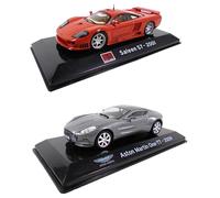- Set di 2 Supercar 1/43 compatibili con Aston Martin One-77 + Saleen S7 - IXO SL43