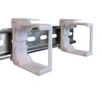 Set di 2 supporti adattatori adatti per Shelly Dimmer 2 & Shelly RGBW 2 Hutschiena/DIN Rail Bracket (35 mm)