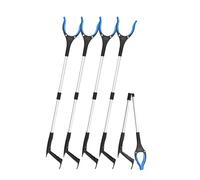 Set di 2 supporti leggeri per pickup, con impugnatura antiscivolo, ideali per assistenza agli anziani, raccolta dei rifiuti, pulizia della casa o della comunità all'aperto, blu, 4 pezzi., 4 pieces