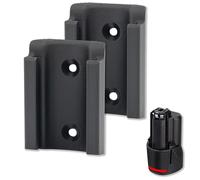 Set di 2 supporti per batteria per Bosch 12 V, supporto da parete verticale per batterie GBA Pro, colore: Blu