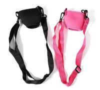 Set di 2 supporti per bicchieri da vino da appendere, rosso e rosa, regolabile, per il collo, portatili, per vino, compleanno, matrimonio, feste, picnic, accessori per vino