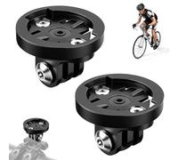 Set di 2 supporti per computer da bicicletta Gopro per Garmin - adattatore universale, compatibile con Garmin Edge, distanza tra i fori 22 mm per fotocamera e luce