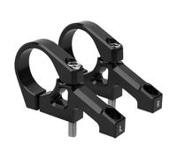 Set di 2 supporti per manubrio per mountain bike, montaggio diretto, componenti di precisione in lega di alluminio, per ciclisti di tutti i livelli
