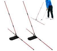 Set di 2 supporti per mazze da golf, per allenare lo swing, con 2 pezzi da 105 cm, supporto per bastoni da golf, per correggere le 'oscillazione, per correggere la postura