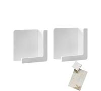 Set di 2 supporti per smartphone magnetici, supporto per smartphone con montaggio a parete fortemente adesivo, compatto e può essere installato ovunque, compatib