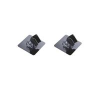 Set di 2 supporti per soffione doccia, impermeabili, montaggio a parete, angolo regolabile, staffa per braccio doccia, nero, 7,2 x 7,2 cm
