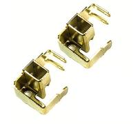 Set di 2 supporti per spazzole in carbonio per smerigliatrice angolare GWS6-100, parti di ricambio compatibili con utensili elettrici Bosch, oro, 24 x 15 x 18 mm