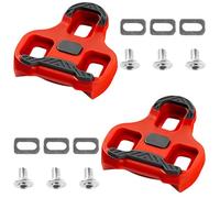 Set di 2 tacchetti per bicicletta da strada Look Keo, tacchetti galleggianti a 9 gradi con impugnatura in TPU, design autobloccante, posizionamento regolabile, viti e telai in metallo inclusi