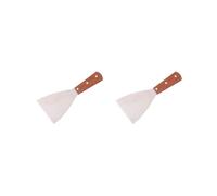 Set di 2 taglierine in legno conveniente raschietto multifunzionale pala leggera ampia applicazione spatola antiruggine cucina C-14Skew spatola, C-14 Spatola obliqua