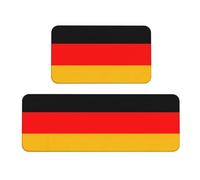 Set di 2 tappetini antiscivolo da cucina con bandiera della Germania, per casa, ufficio, lavanderia