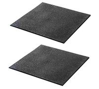 Set di 2 tappetini antivibrazioni per lavatrice 60 x 60 x 1 cm, antiscivolo, in gomma, antivibrazioni