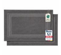 Set di 2 Tappetini da Bagno Tappetini in Spugna per Doccia Lavabili Assorbenti e